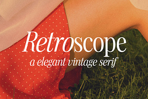 Retroscope / Vintage Modern Serif, a Serif Font by supfonts