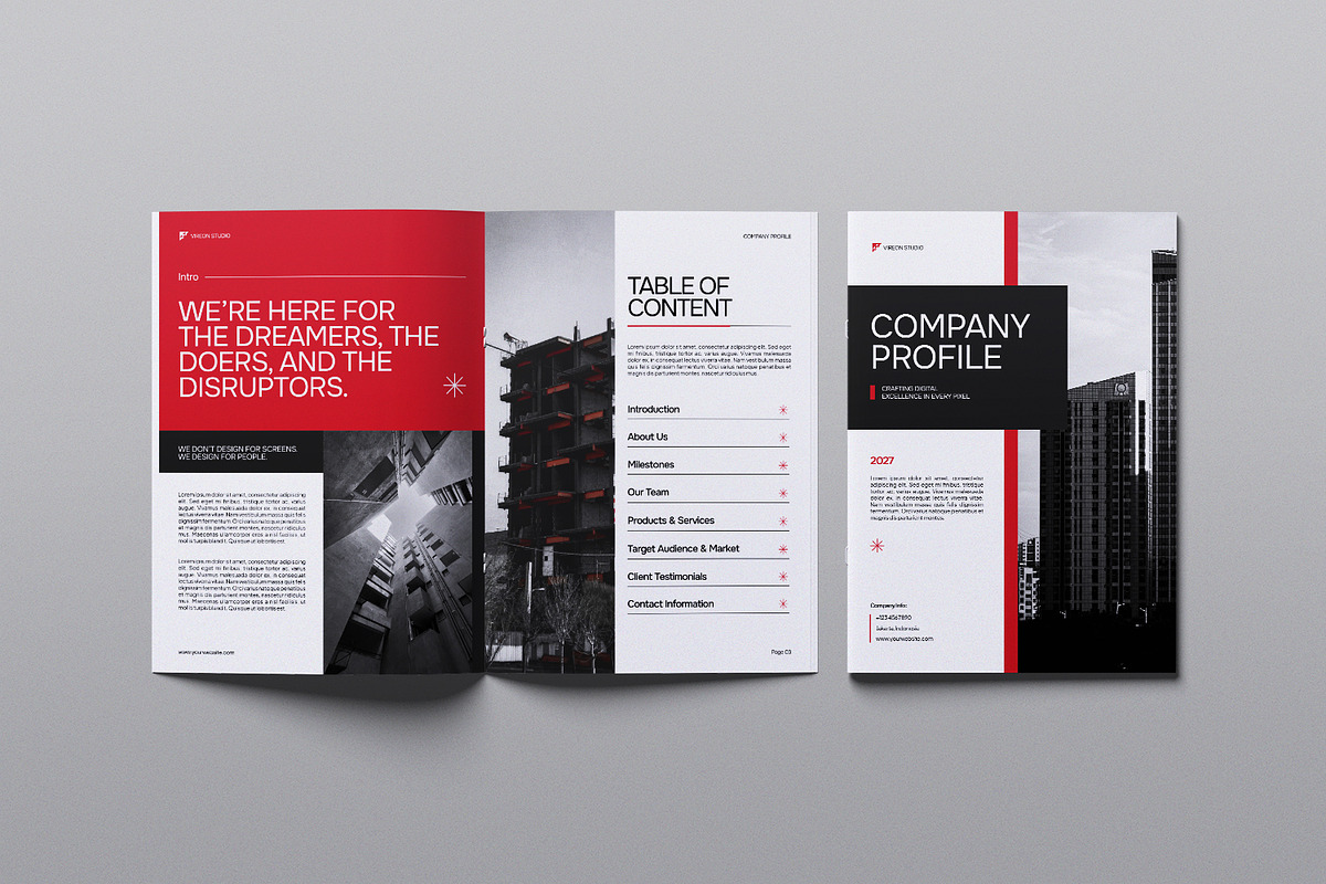 Company Profile Template, a Magazine Template by Portocraft (Photo 2 of 6)