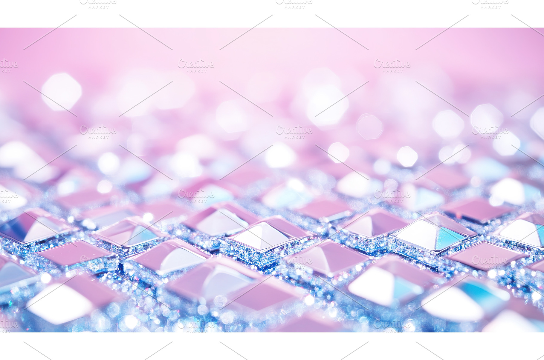 Pink and blue abstract geometric, an Abstract Photo by Lermont51