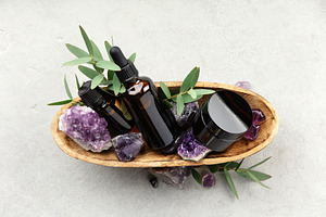 Amethyst Healing and Aromatherapy Set, a Nature Photo by Natalia Klenova's Shop
