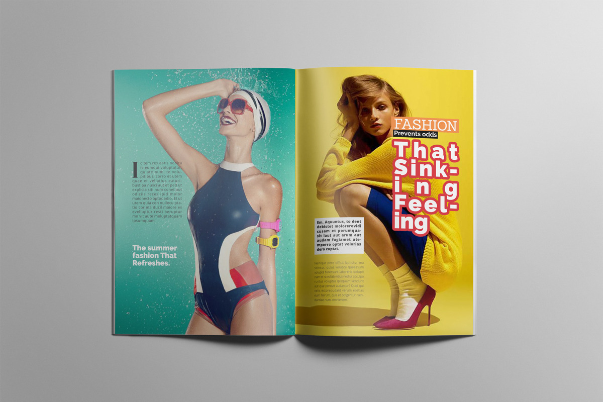 Fashion Magazne Layout Template, a Magazine Template by Swayang (Photo 6 of 24)