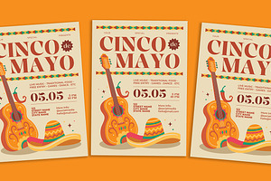 Cinco De Mayo Party Flyer, a Flyer Template by Gumico Studio.