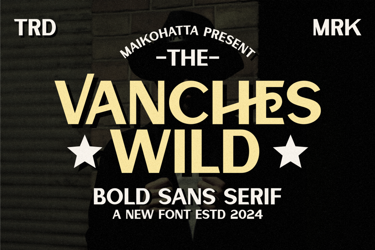 Vanches Wild - Bold Sans Serif, a Sans Serif Font by MaikoHatta (Photo 1 of 7)