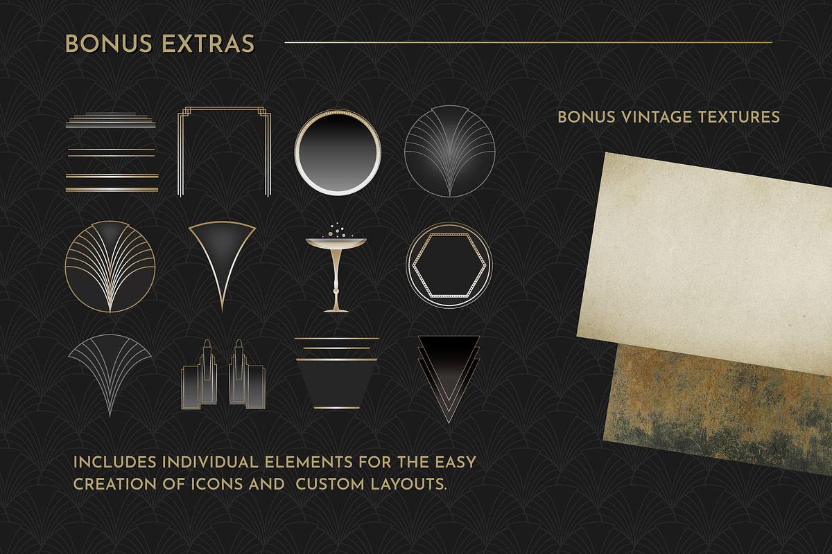 Art Deco Flyer Templates Vol 1, a Decorative Illustration by Wingsart Studio (Photo 5 of 5)