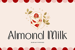 ALMOND MILK - Cute Display Font