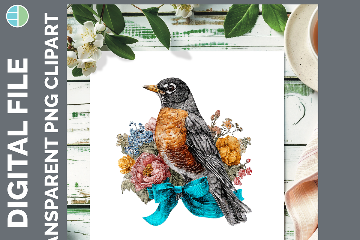 Boho Bird Clipart Bundle, 20 PNG, an Animal Illustration by Enliven Designs (Photo 5 of 8)
