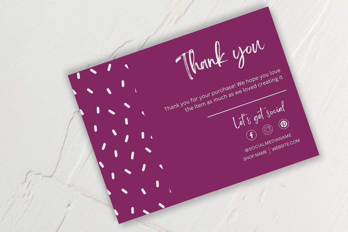 Printable Thank You Business Card, a Business Card Template by Design House (Photo 4 of 9)