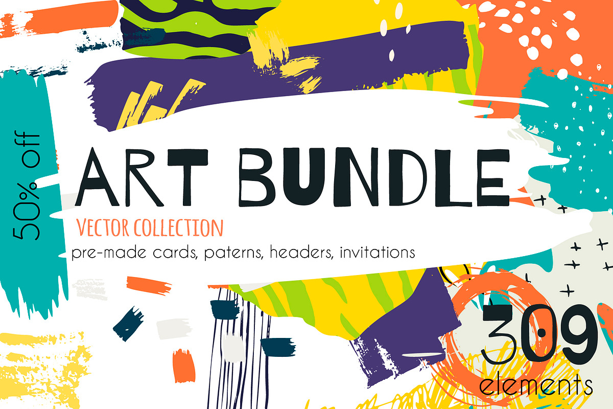 Art bundle, a Pattern Graphic by Kate Art (Photo 1 of 27)