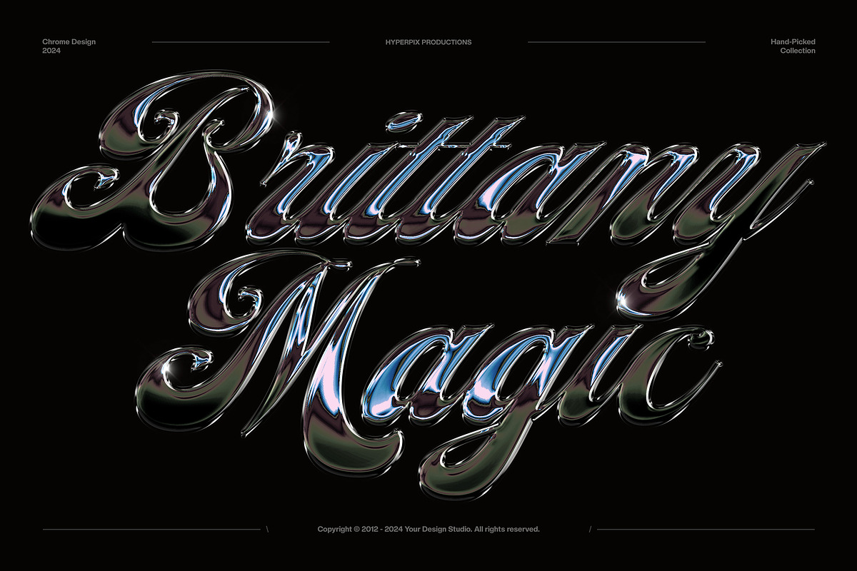 Chrome Text Effects Bundle 02, a Layer Style Add-On by Hyperpix Productions (Photo 13 of 48)