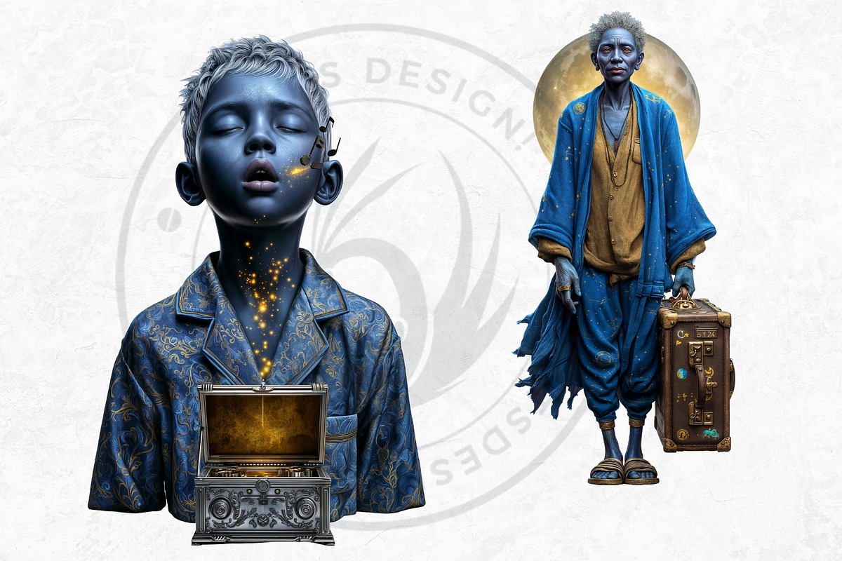 Dream Drifters Surreal Cliparts, a Person Illustration by ThatsDesignArt (Photo 6 of 15)
