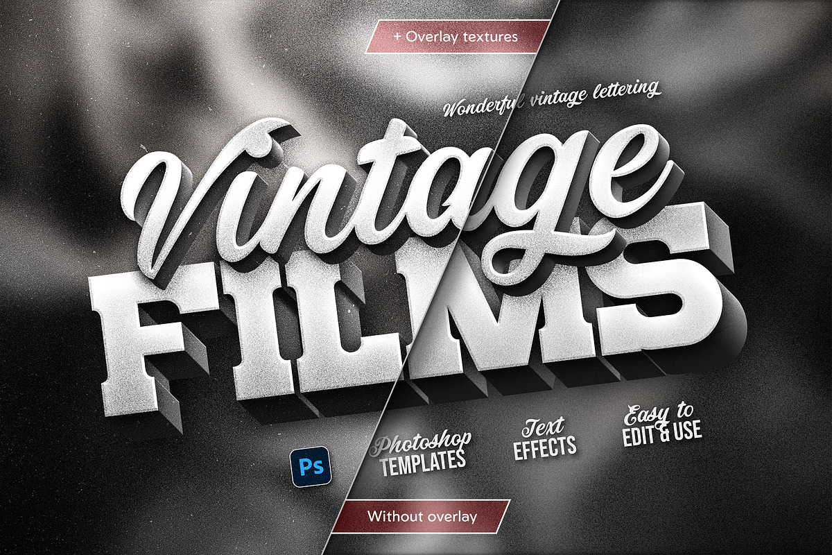 Old Movie Titles, a Layer Style Add-On by Andrew Skoch Design (Photo 3 of 10)