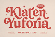Klaten Yuforia Modern Bold Serif