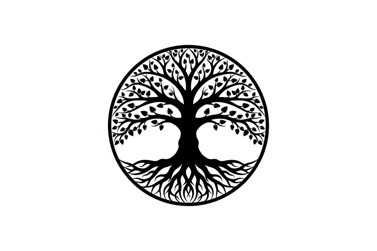 Tree of Life Circle SVG Bundle, an Illustration by Gfx_Store (Photo 39 of 50)