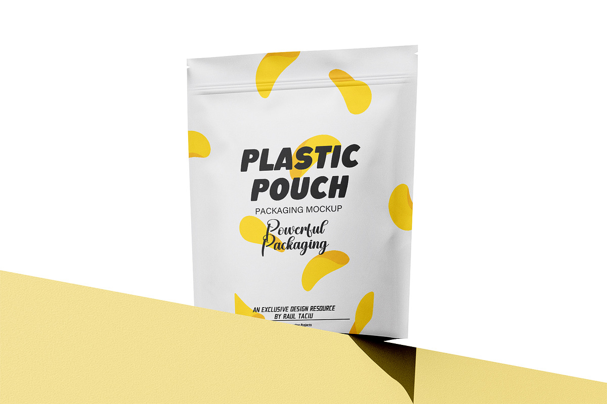 Plastic Stand-Up Pouch Mockup Set, a Packaging Mockup by pixelmock (Photo 9 of 19)