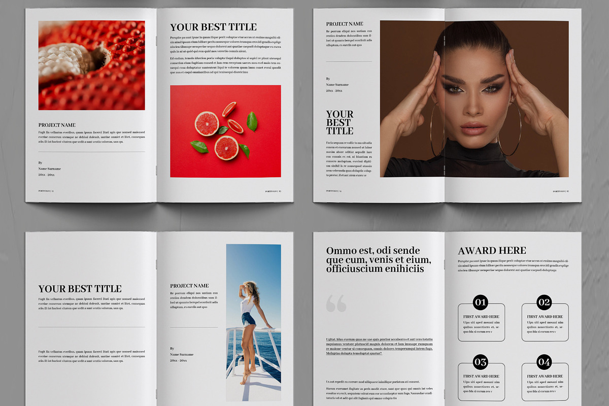 Minimal Portfolio Design Layout, a Magazine Template by ContestDesign (Photo 4 of 4)