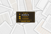 Notes Template | Canva, a Stationery Template by DesignByStore (Thumbnail 1 of 5)