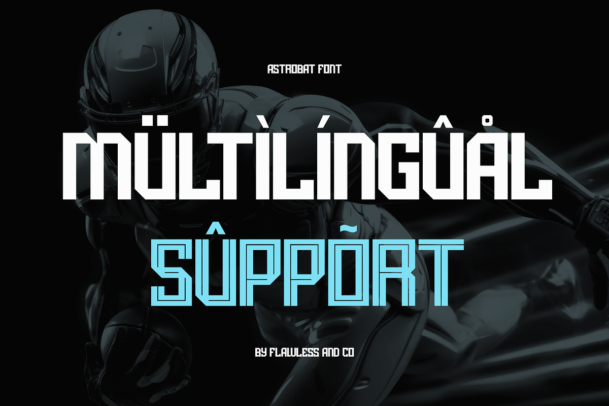 Astrobat - Sport Display Font, a Font by Flawless And Co (Photo 10 of 10)