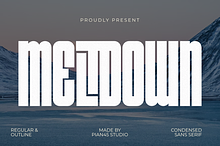 Meltdown - Condensed Sans Serif