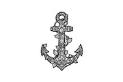 Ornamental Anchor Silhouette SVG, an Illustration by Designs_River (Thumbnail 16 of 31)