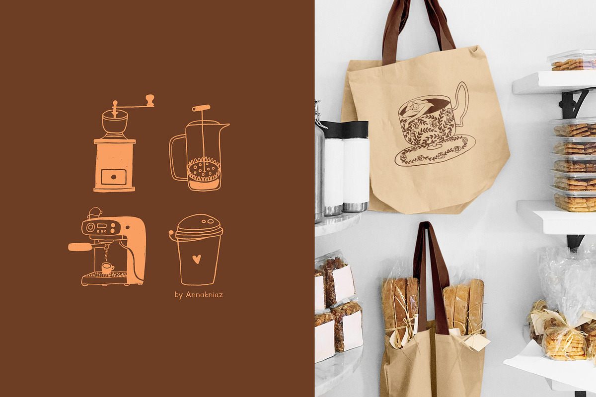About Coffee and Tea, a Food Illustration by Annakniaz (Photo 14 of 15)