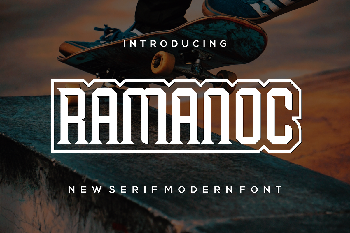 Ramanoc, a Serif Font by riotama85 (Photo 1 of 5)
