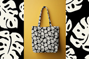 White Monstera Leaves, a Pattern Graphic by MalyskaStudio (Thumbnail 5 of 19)