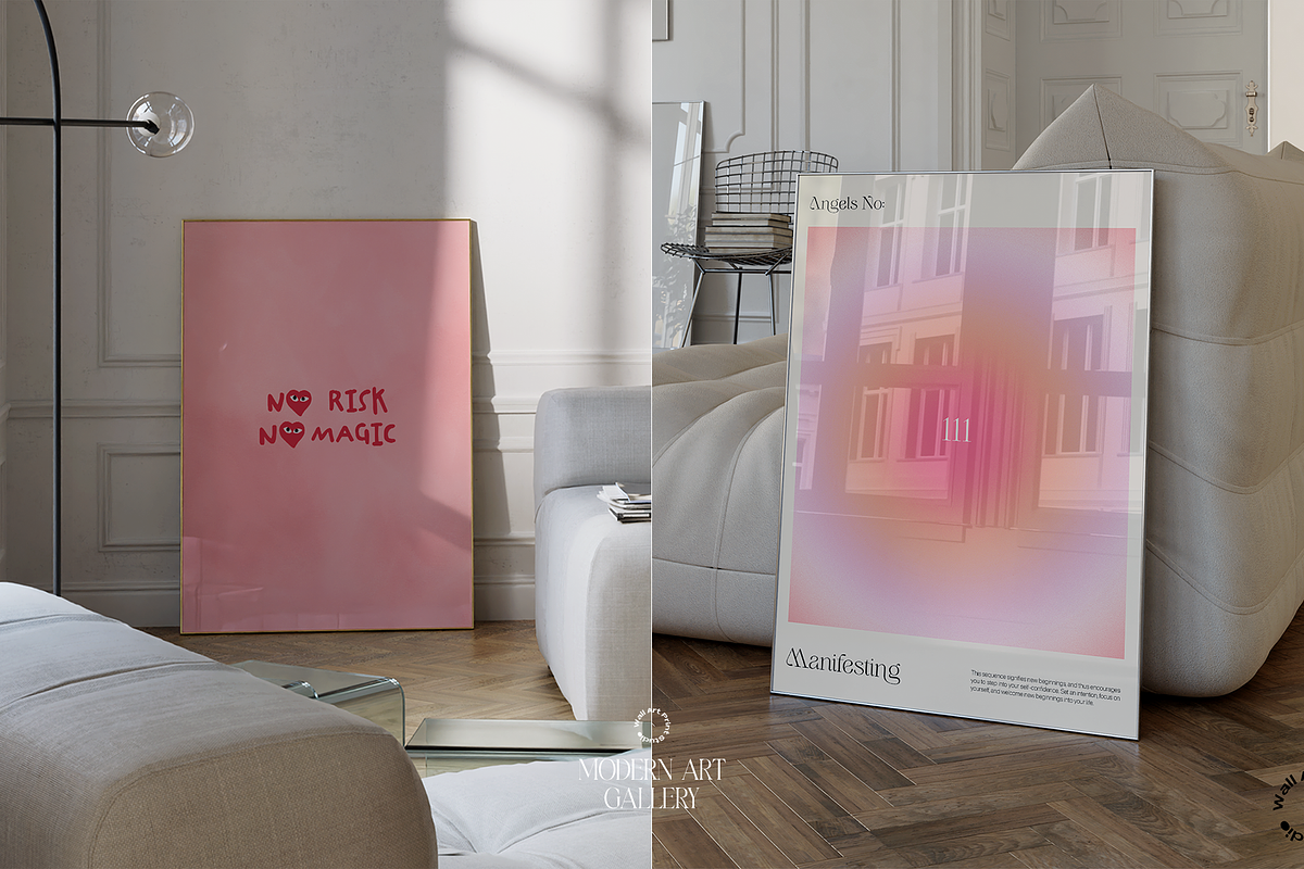 Modern Art Gallery 7, a Graphic by Wall Art Print Studio (Photo 15 of 16)