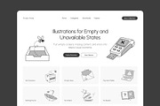 65 Empty State Illustrations, an Empty State Illustration by Prosymbols (Thumbnail 4 of 11)