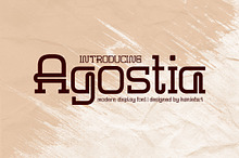 Agostia - Modern Display Font