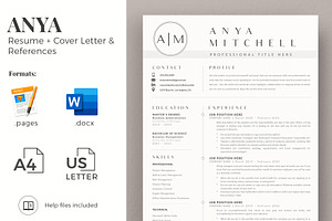 1, 2 And 3 Page Resume CV Design