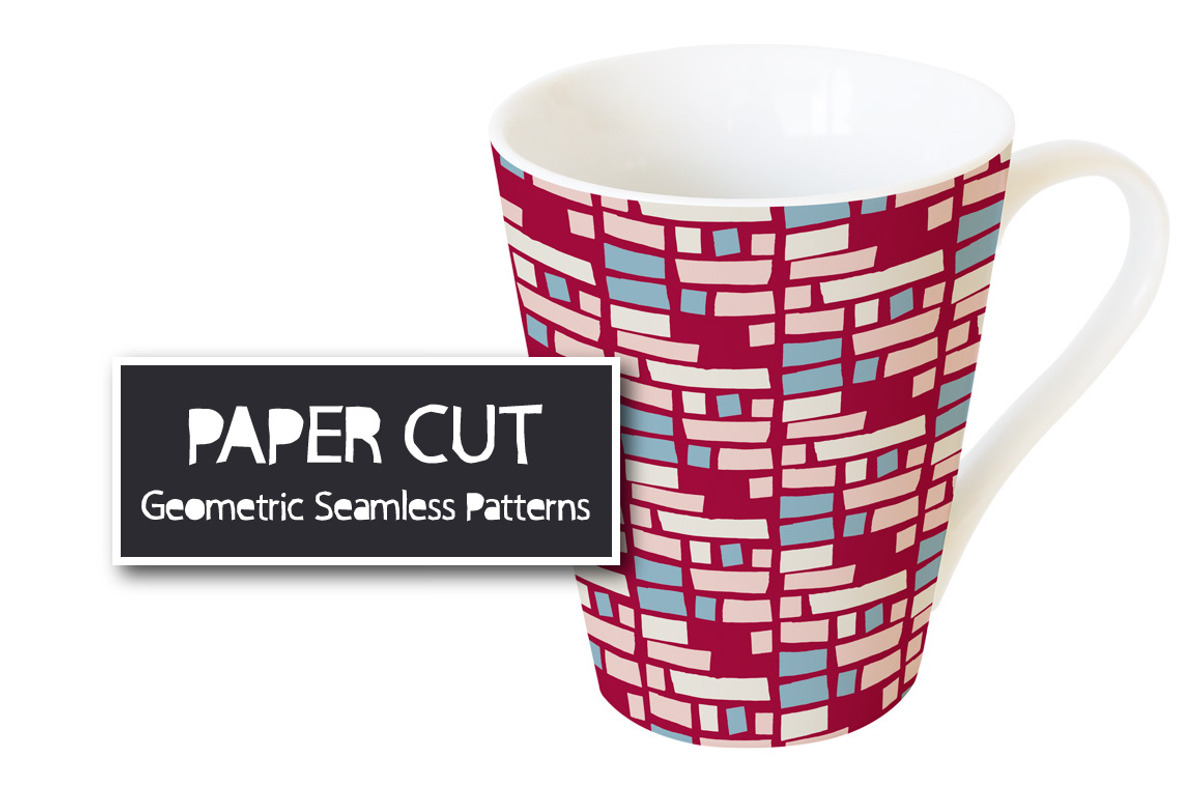 Paper Cut Geometric Seamless Pattern, a Pattern Graphic by Marmalade Moon (Photo 5 of 6)