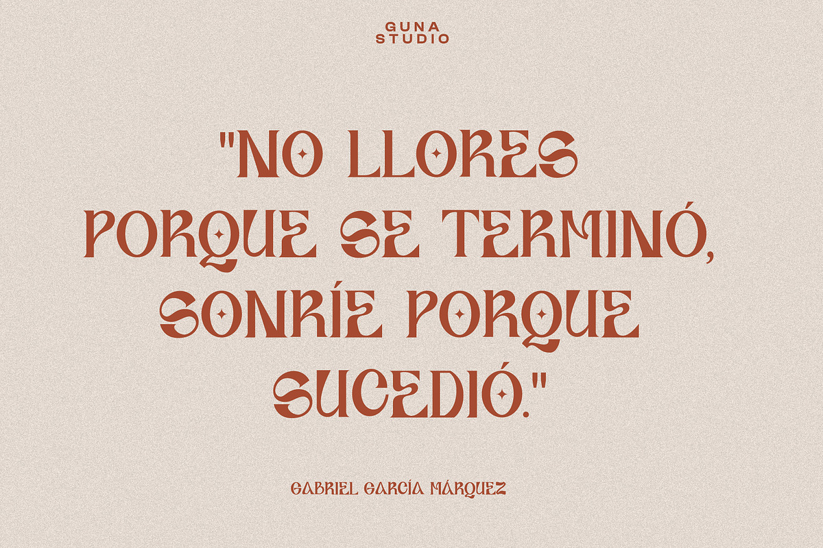 ZENQIBAR - Display Serif, a Serif Font by Guna Studio (Photo 9 of 10)