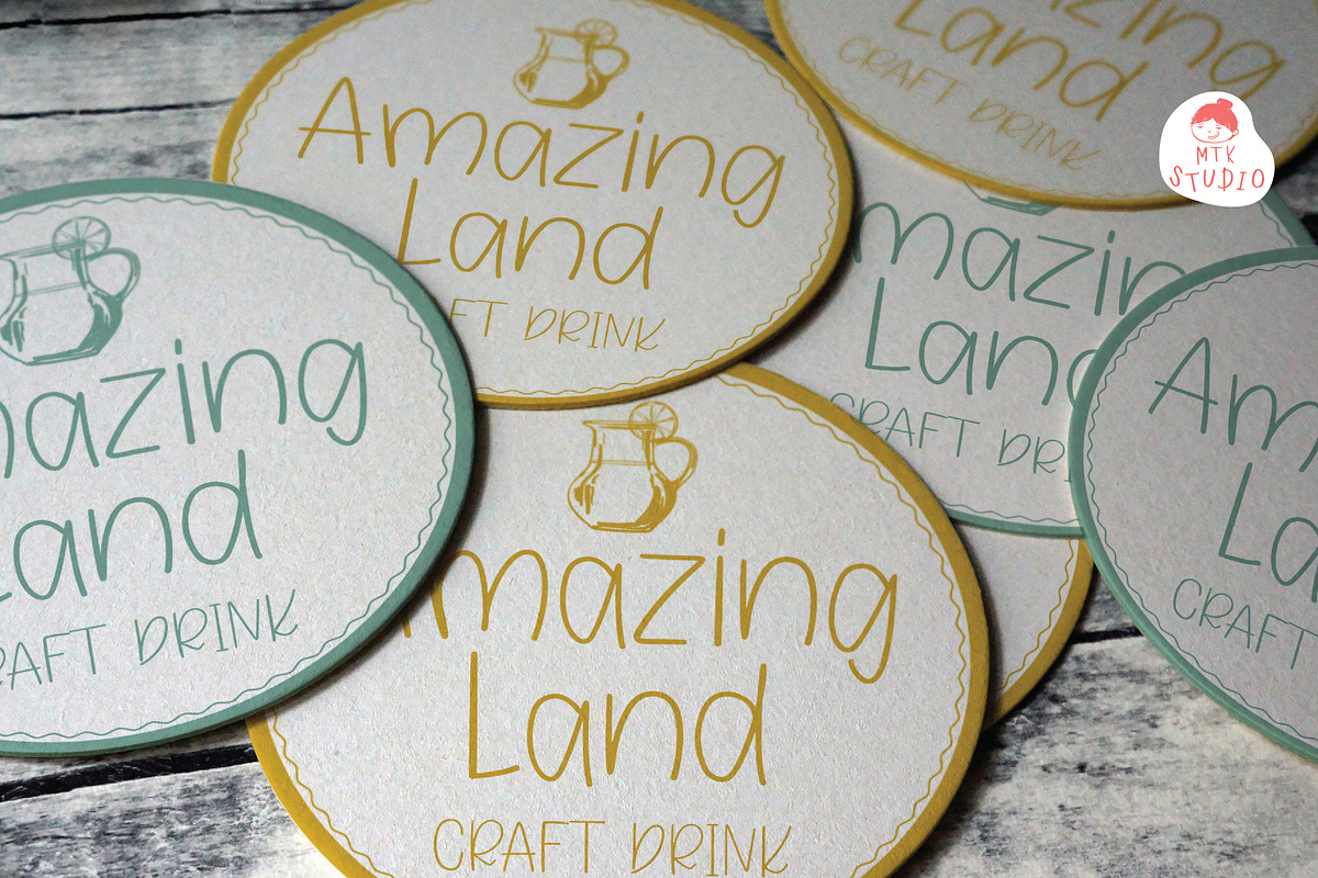 AmazingLand, a Handwritten Font by MTK Studio (Photo 5 of 6)