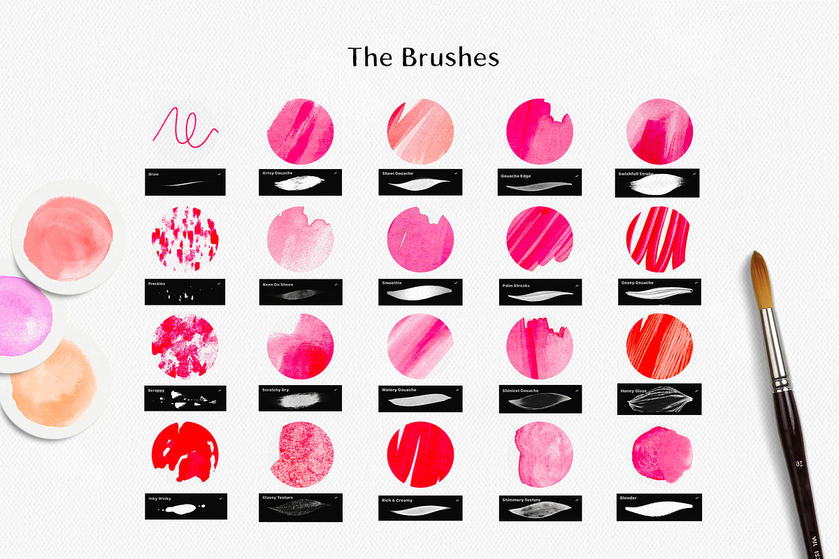Artsy Gouache for Procreate, a Brush Add-On by Sofydoll Designs (Photo 6 of 8)