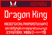 Dragon King font, a Serif Font by weknow (Thumbnail 1 of 8)