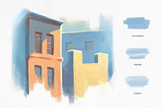 Photoshop Gouache Brushes Collection, a Brush Add-On by pixelbuddha.net (Thumbnail 6 of 9)