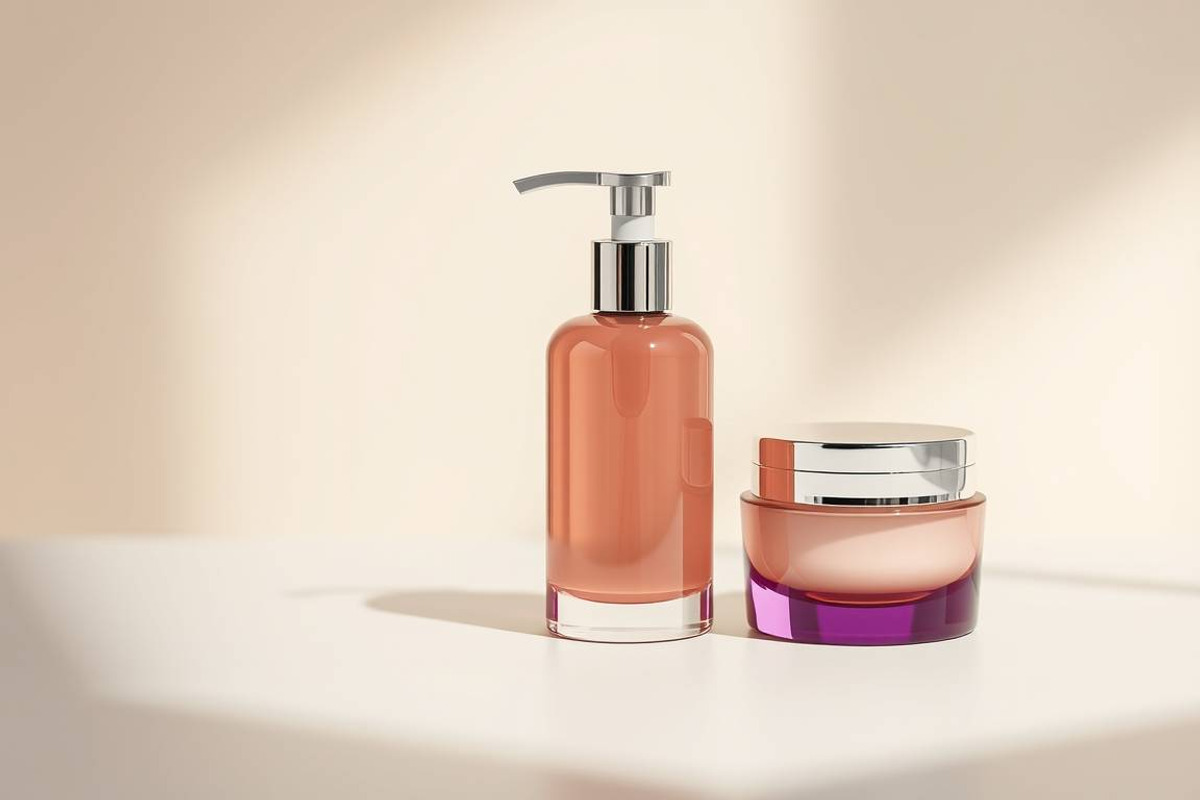63 Skincare Bottle & Jar Set Mockup, an Advertising Mockup by adenpinkstore (Photo 10 of 25)
