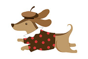 Cute French Dachshund, an Object Graphic by the_myro (Thumbnail 6 of 6)