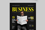 Business Magazine Cover Layout, a Magazine Template by MightyDesign (Thumbnail 4 of 8)