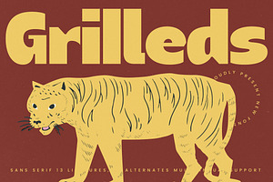 Grilleds - Retro Bold Display Font, a Slab Serif Font by timelesstype.co