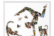 Yoga Girl And Cat Photo Collage, a Templates & Theme by AIW SOLUTIONS (Thumbnail 3 of 5)
