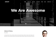 One Page Portfolio Template – Adsunt, a Bootstrap Template by HasThemes (Thumbnail 2 of 2)