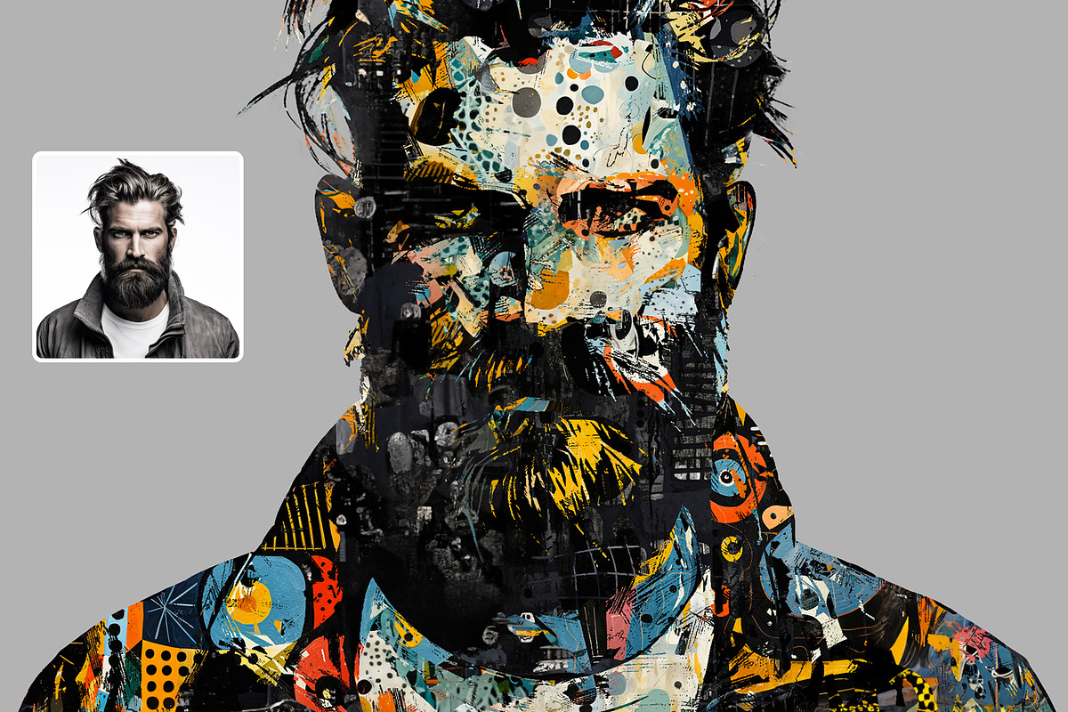 Abstract Painter - Abstract Portrait, an Action Add-On by DesignRocket (Photo 5 of 10)