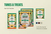 Tunes & Treats - Flyer Set, a Flyer Template by StreaksideStd (Thumbnail 1 of 3)