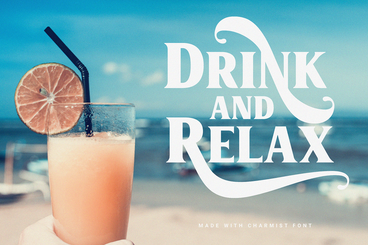 Charmist – Thick And Unique Serif, a Serif Font by Prioritype Co (Photo 4 of 11)