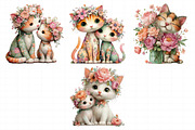 Whimsical Mother’s Day Cat Clipart, an Illustration by Daily.Designs (Thumbnail 3 of 7)