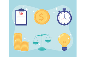 balance money and time, an Object Illustration by studiogstock