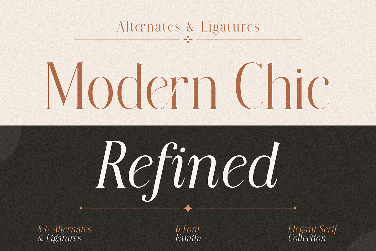 Modern Chic Refined – Elegant Serif, a Serif Font by MaxArt Foundry (Photo 1 of 20)