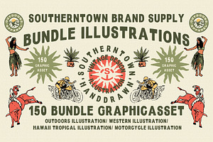150 Vintage Illustrations (35% OFF!)