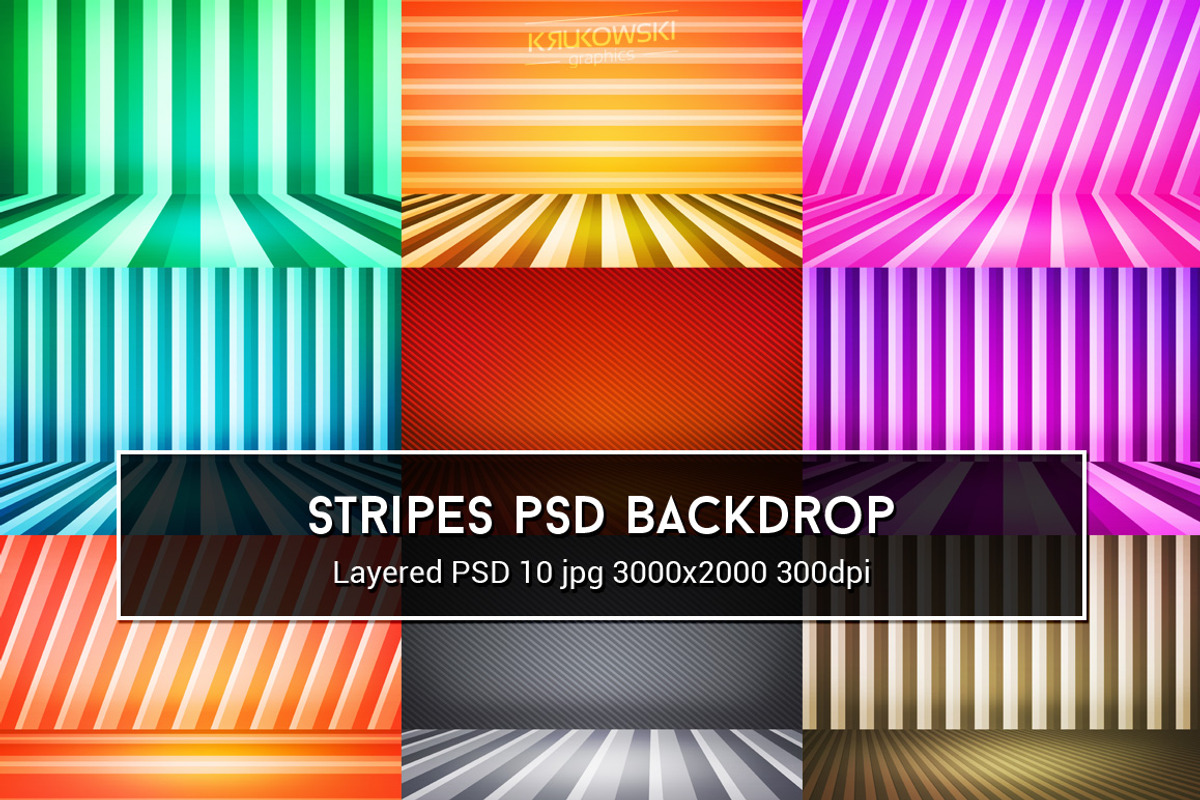 Stripes PSD Backdrop, a Texture Graphic by Krukowski Graphics